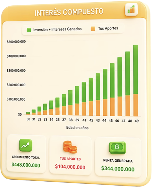 Plantilla automatizada de interés compuesto